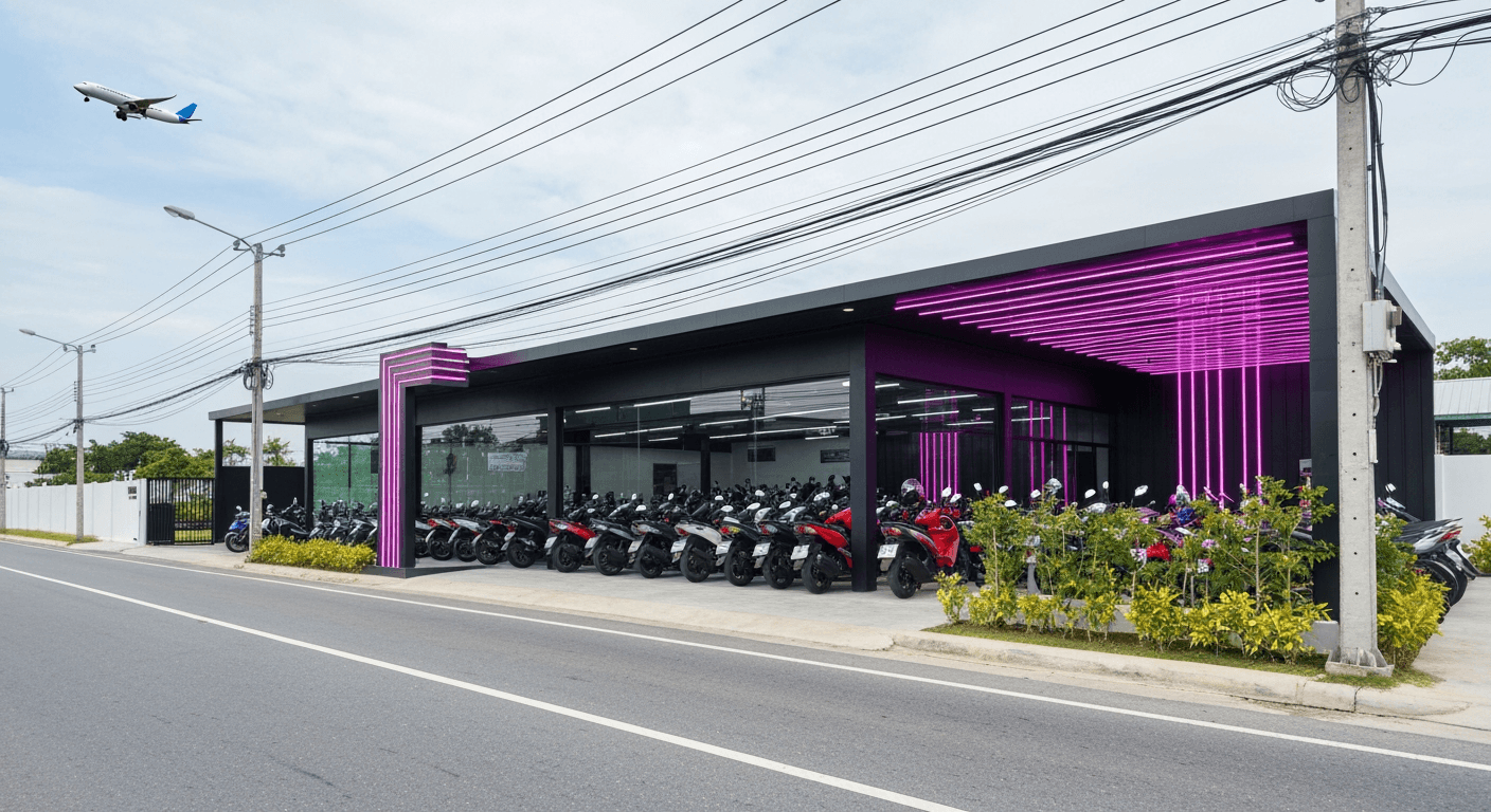 PMR Airport Branch - Convenient motorcycle rental shop near Phuket International Airport