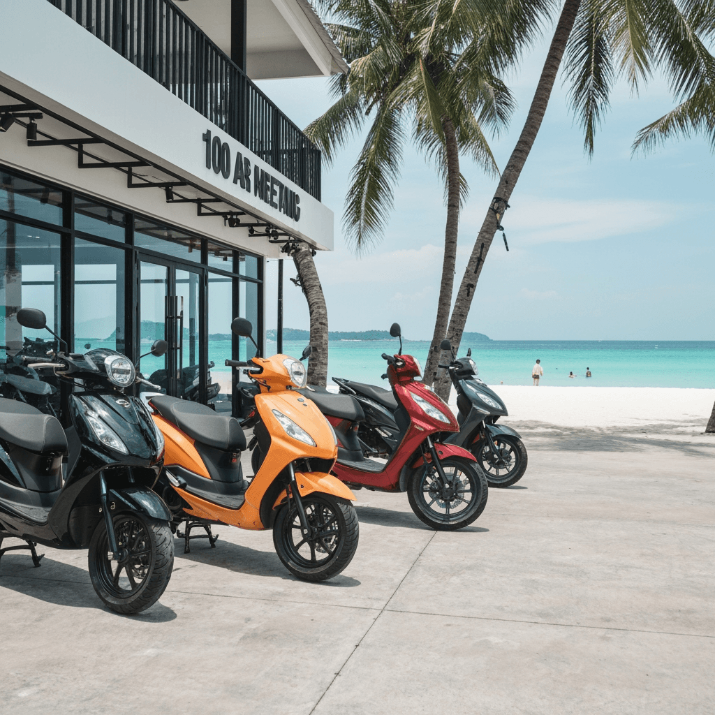 PMR Maikhao Branch scooter rental shop near Maikhao Beach, Phuket